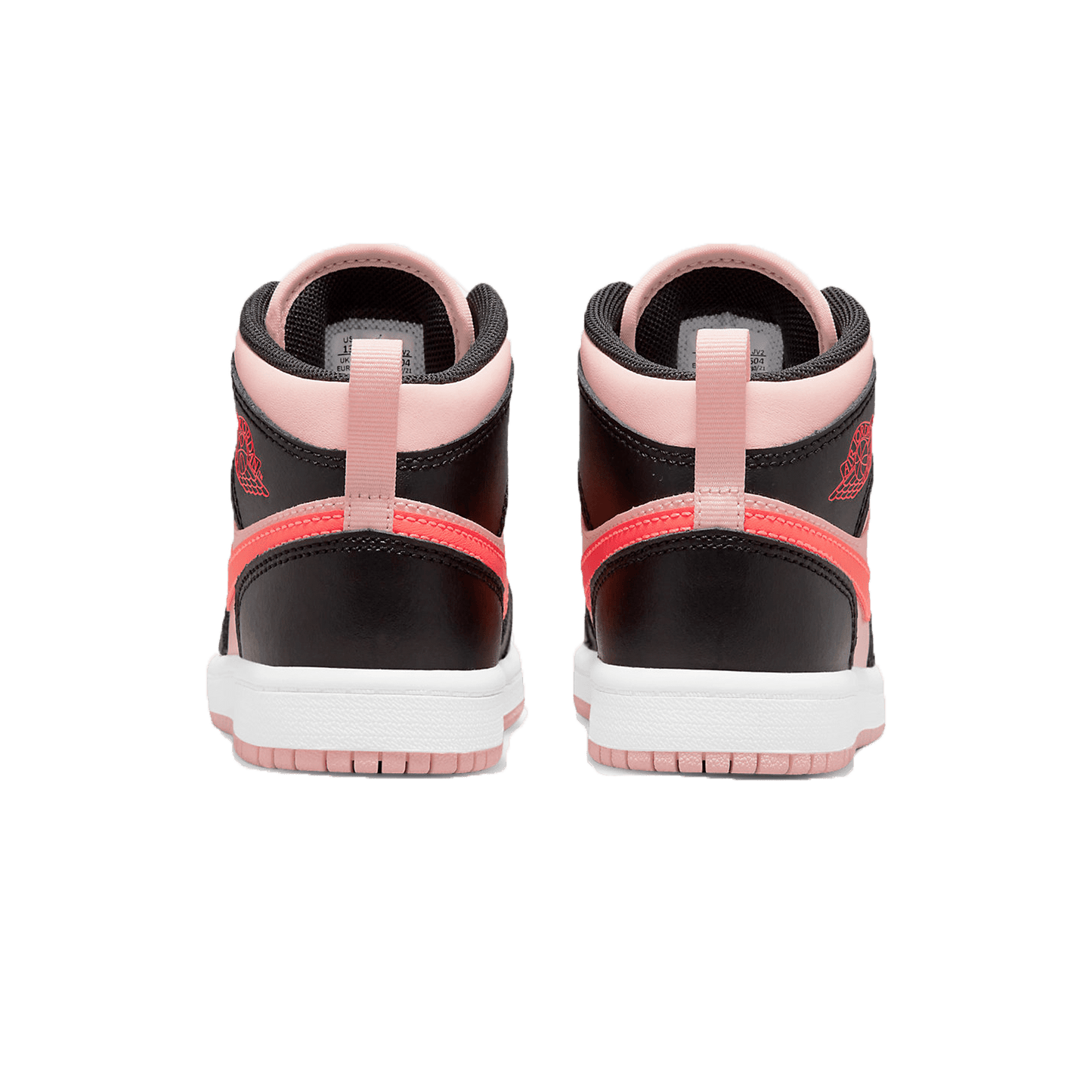 Air Jordan 1 Mid PS 'Black Pink Crimson' — UK 10C | EU 27.5 | US 10.5C — Back View