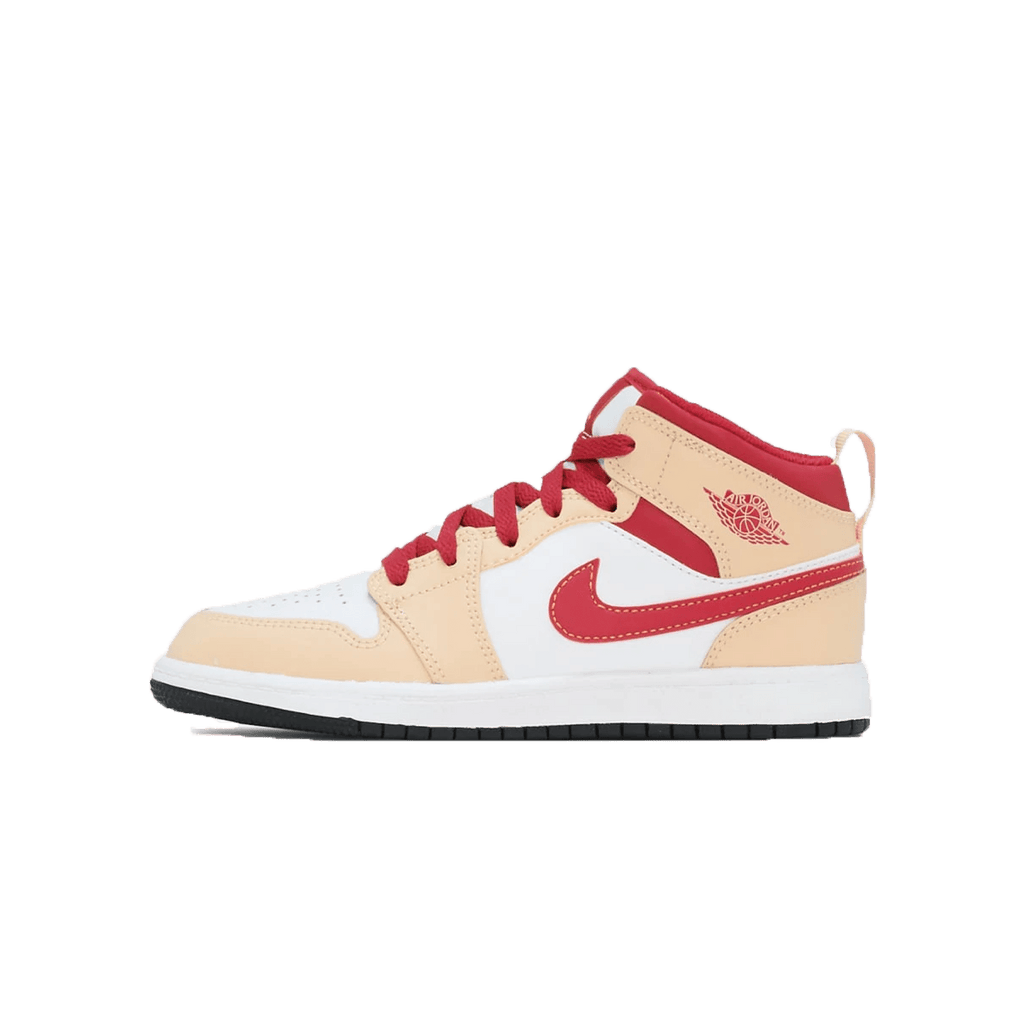 Air Jordan 1 Mid PS 'Light Curry Cardinal Red' — UK 10C | EU 27.5 | US 10.5C — Front View