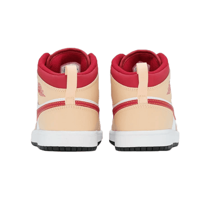 Air Jordan 1 Mid PS 'Light Curry Cardinal Red' — UK 10C | EU 27.5 | US 10.5C — Back View