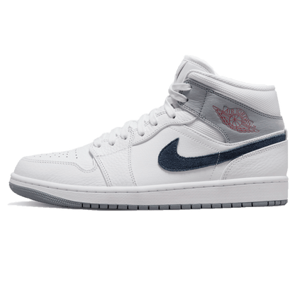 Air Jordan 1 Mid 'Paris' — UK 3 | EU 35.5 | US 3.5 — Front View