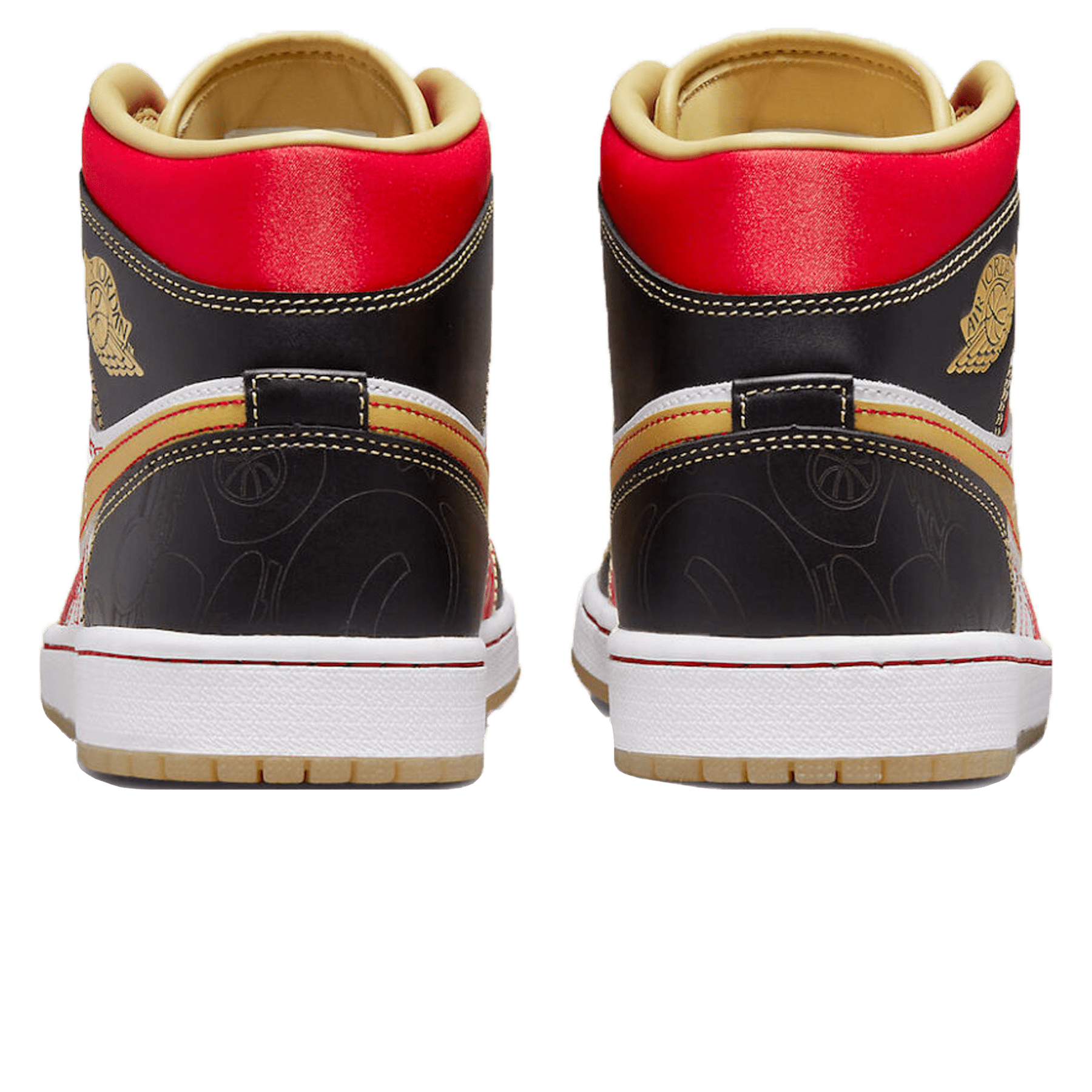 Air Jordan 1 Mid SE GC 'XQ 2022' — UK 3 | EU 35.5 | US 3.5 — Back View