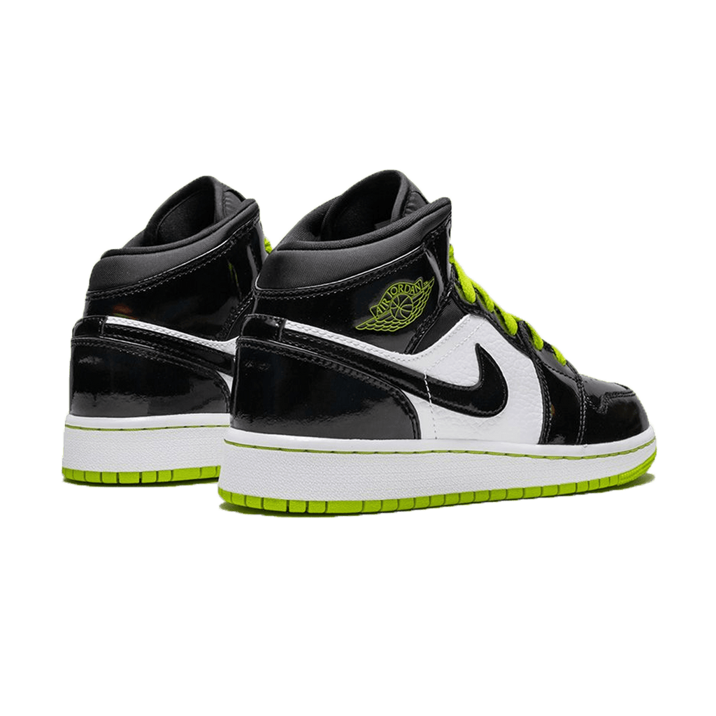 Air Jordan 1 Mid SE GS 'Black Cyber' — UK 13.5 | EU 32 | US 1Y — Back View