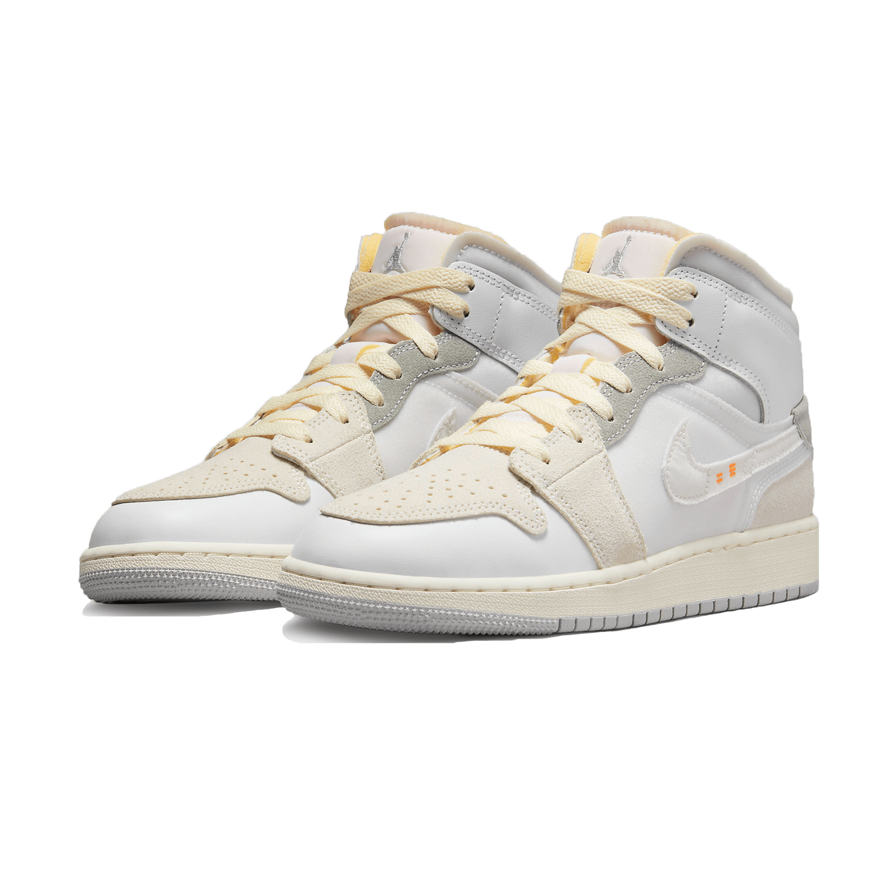 Air Jordan 1 Mid SE GS Craft 'Inside Out' — UK 13.5 | EU 32 | US 1Y — Side View