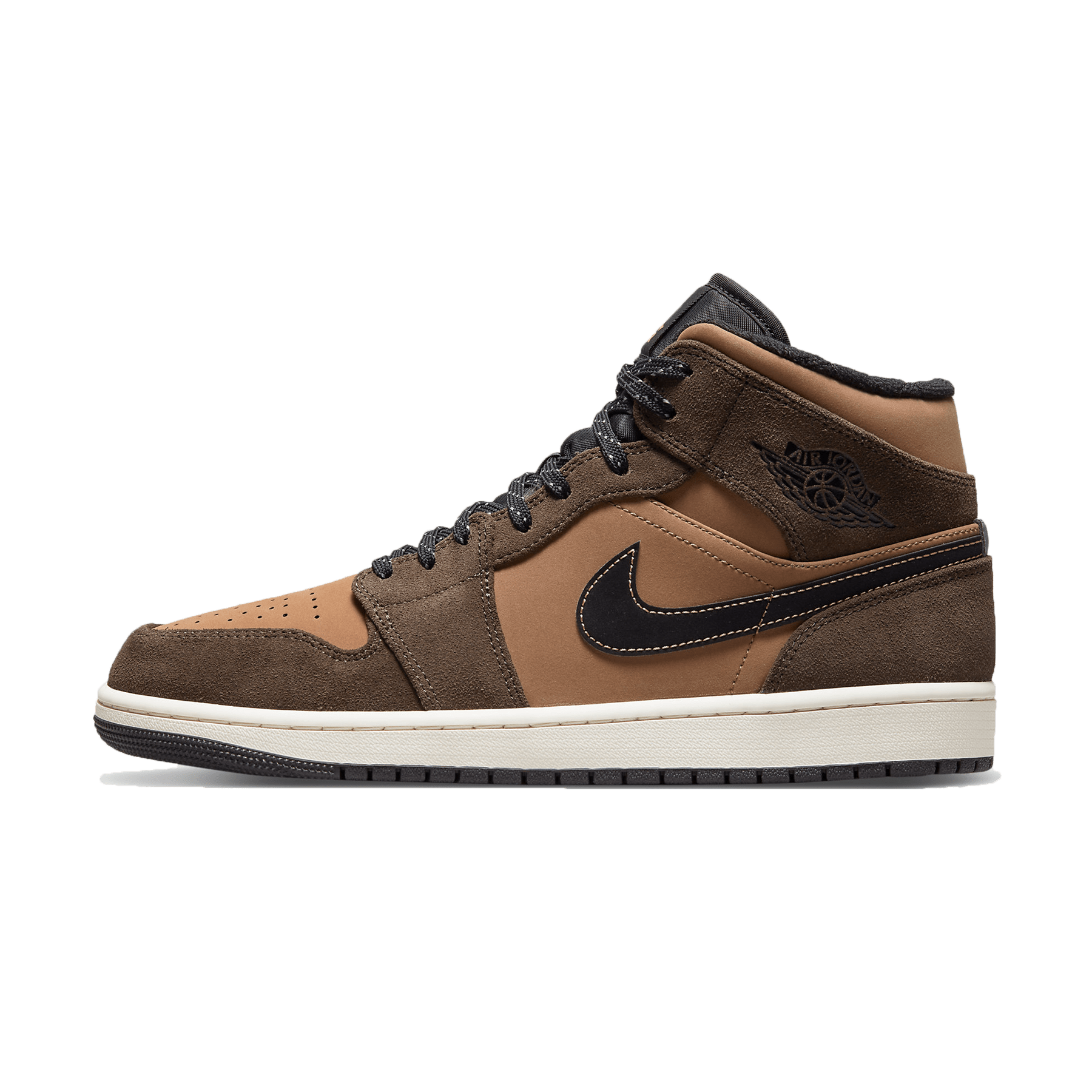 Air Jordan 1 Mid SE GS 'Earth Tone' — UK 13.5 | EU 32 | US 1Y — Front View