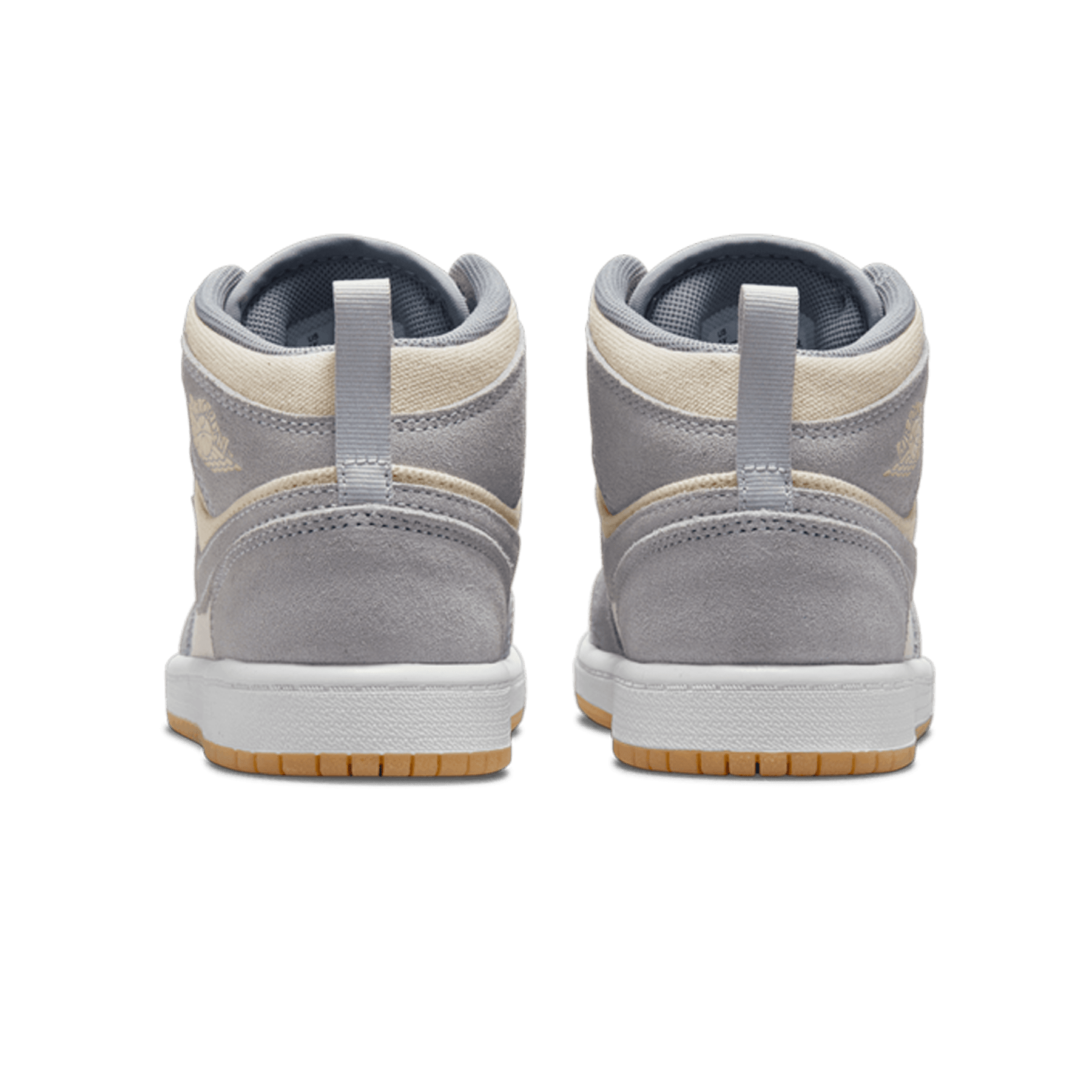 Air Jordan 1 Mid SE PS 'Coconut Milk Particle Grey' — UK 10C | EU 27.5 | US 10.5C — Back View