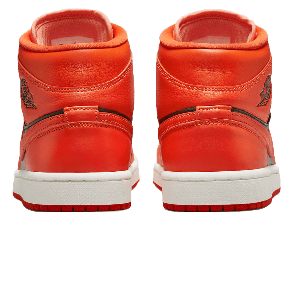 Air Jordan 1 Mid SE 'Rush Orange' — UK 3 | EU 35.5 | US 3.5 — Back View