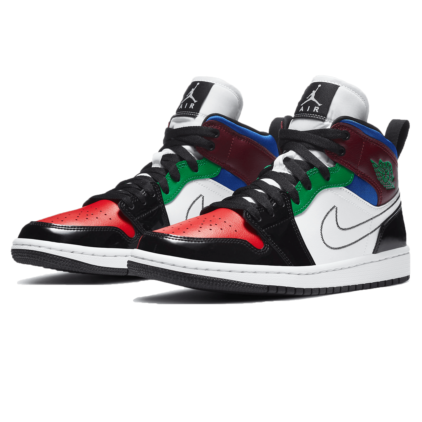 Air Jordan 1 Mid SE Wmns 'Multi-Color' — UK 2.5 | EU 35.5 | US 5 — Side View