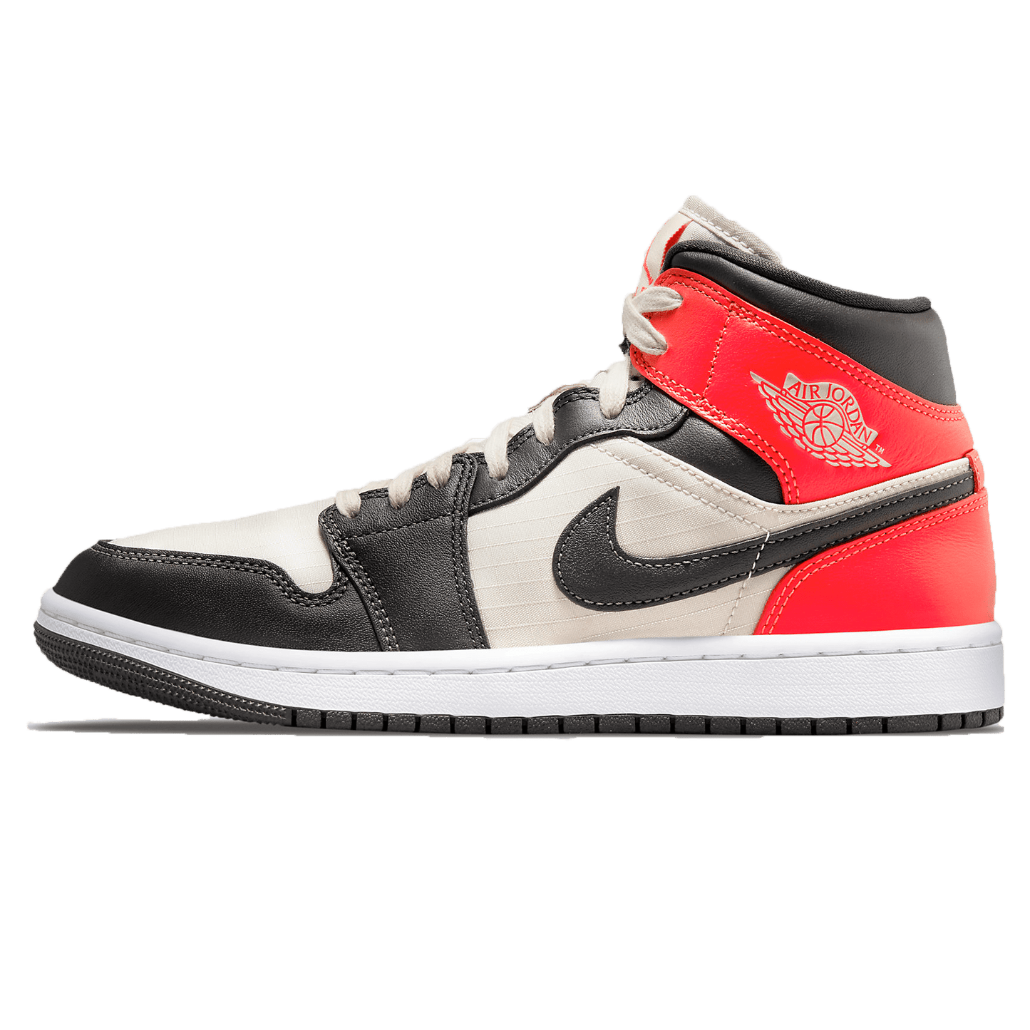 Air Jordan 1 Mid SE Wmns 'Newsprint' — UK 2.5 | EU 35.5 | US 5 — Front View