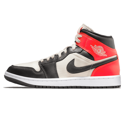Air Jordan 1 Mid SE Wmns 'Newsprint' — UK 2.5 | EU 35.5 | US 5 — Front View