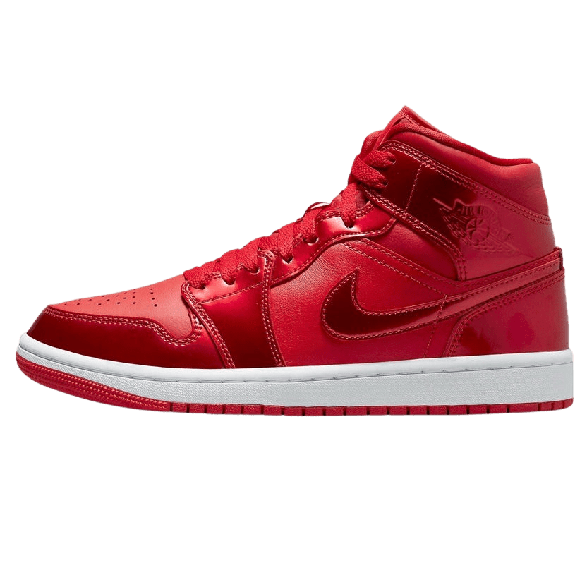 Air Jordan 1 Mid SE Wmns 'Red Pomegranate' — UK 2.5 | EU 35.5 | US 5 — Front View