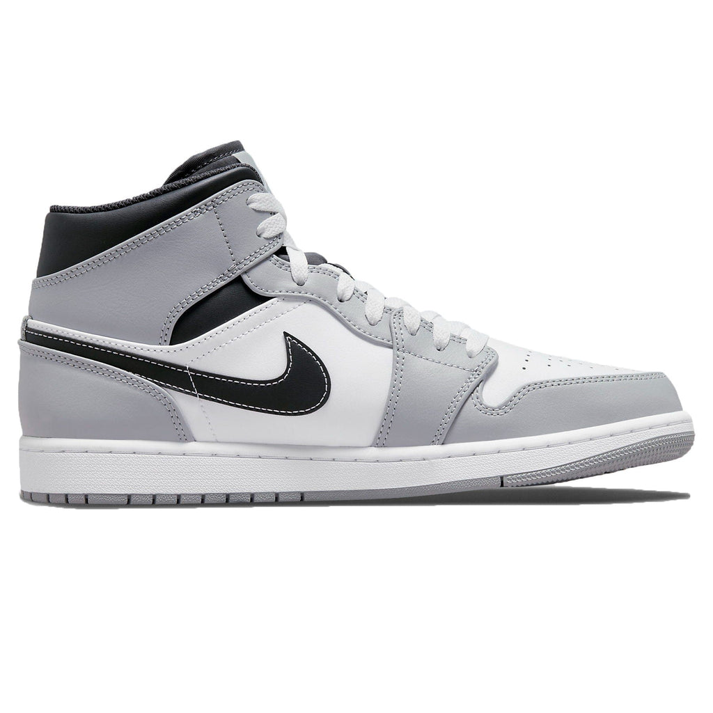 Air Jordan 1 Mid Smoke Grey Anthracite — UK 3 | EU 35.5 | US 3.5 — Top View