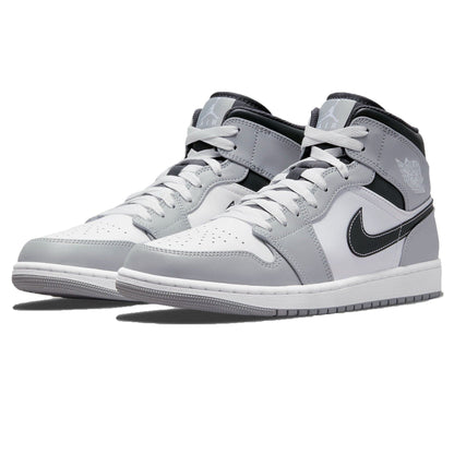 Air Jordan 1 Mid Smoke Grey Anthracite — UK 3 | EU 35.5 | US 3.5 — Side View