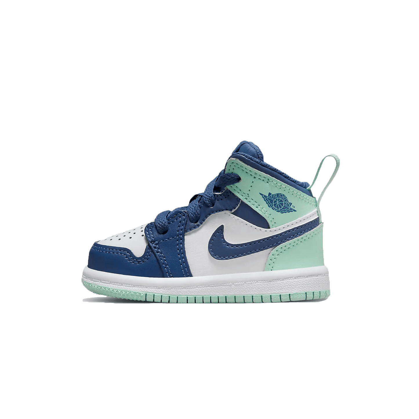 Air Jordan 1 Mid TD Blue Mint — UK 0C | EU 15 | US 0C — Front View
