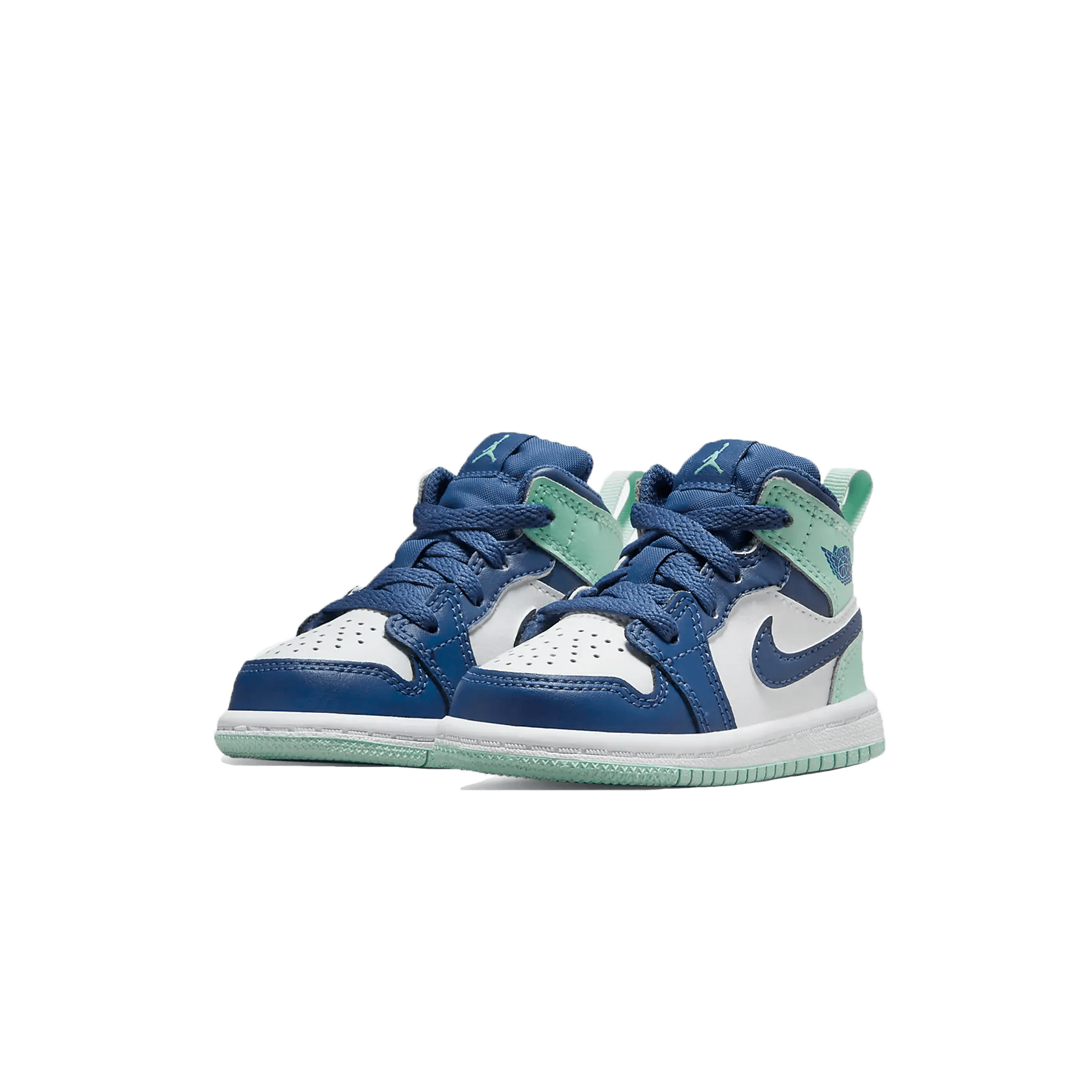 Air Jordan 1 Mid TD Blue Mint — UK 0C | EU 15 | US 0C — Side View