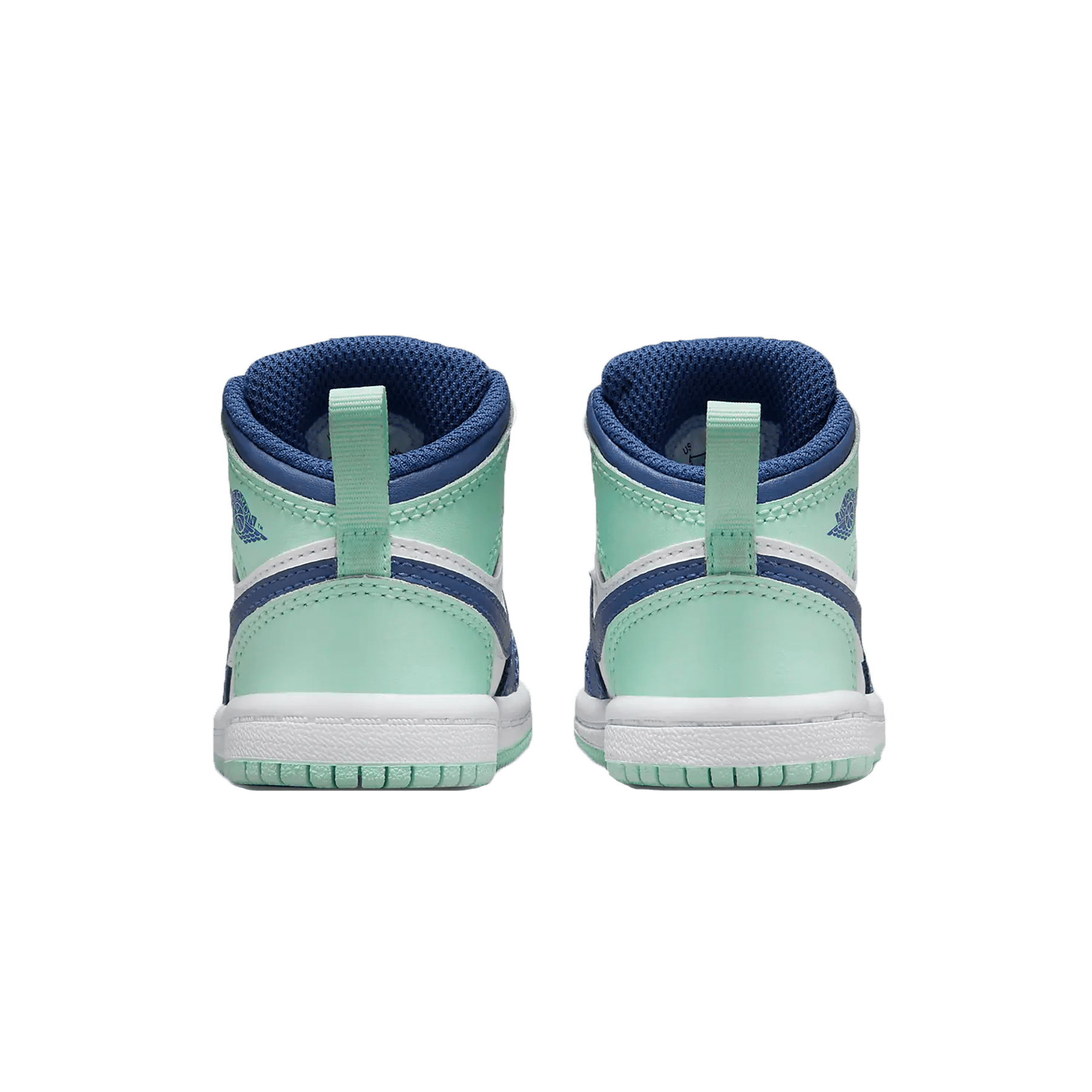 Air Jordan 1 Mid TD Blue Mint — UK 0C | EU 15 | US 0C — Back View