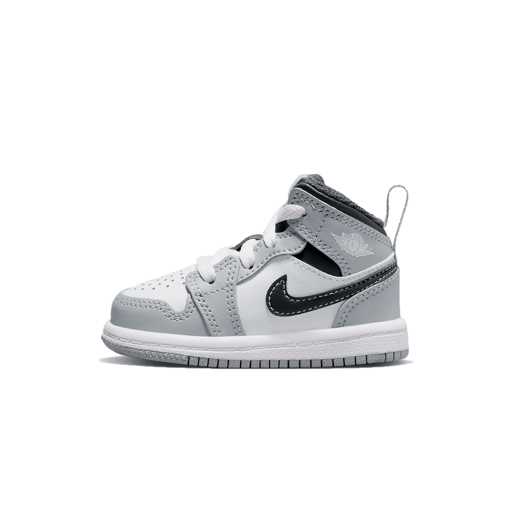 Air Jordan 1 Mid TD 'Light Smoke Grey' — UK 0C | EU 15 | US 0C — Front View
