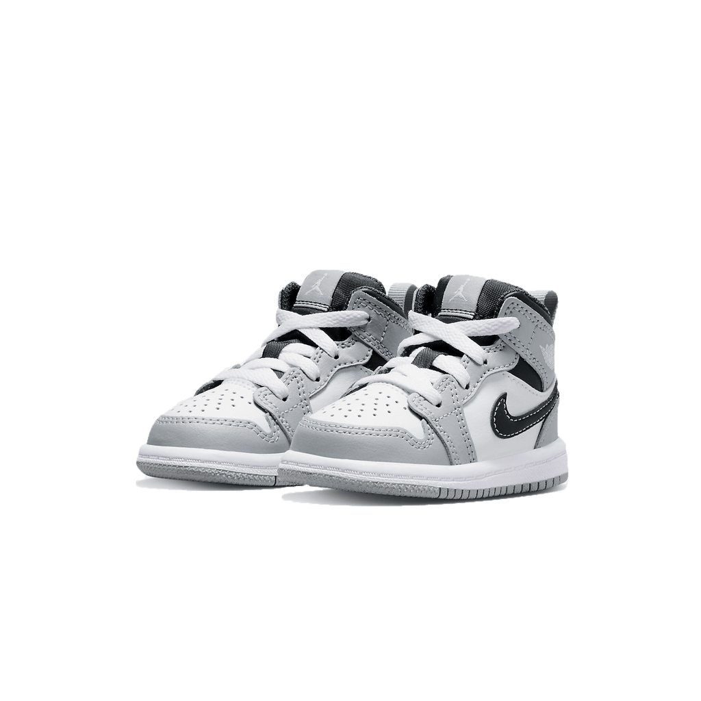Air Jordan 1 Mid TD 'Light Smoke Grey' — UK 0C | EU 15 | US 0C — Side View