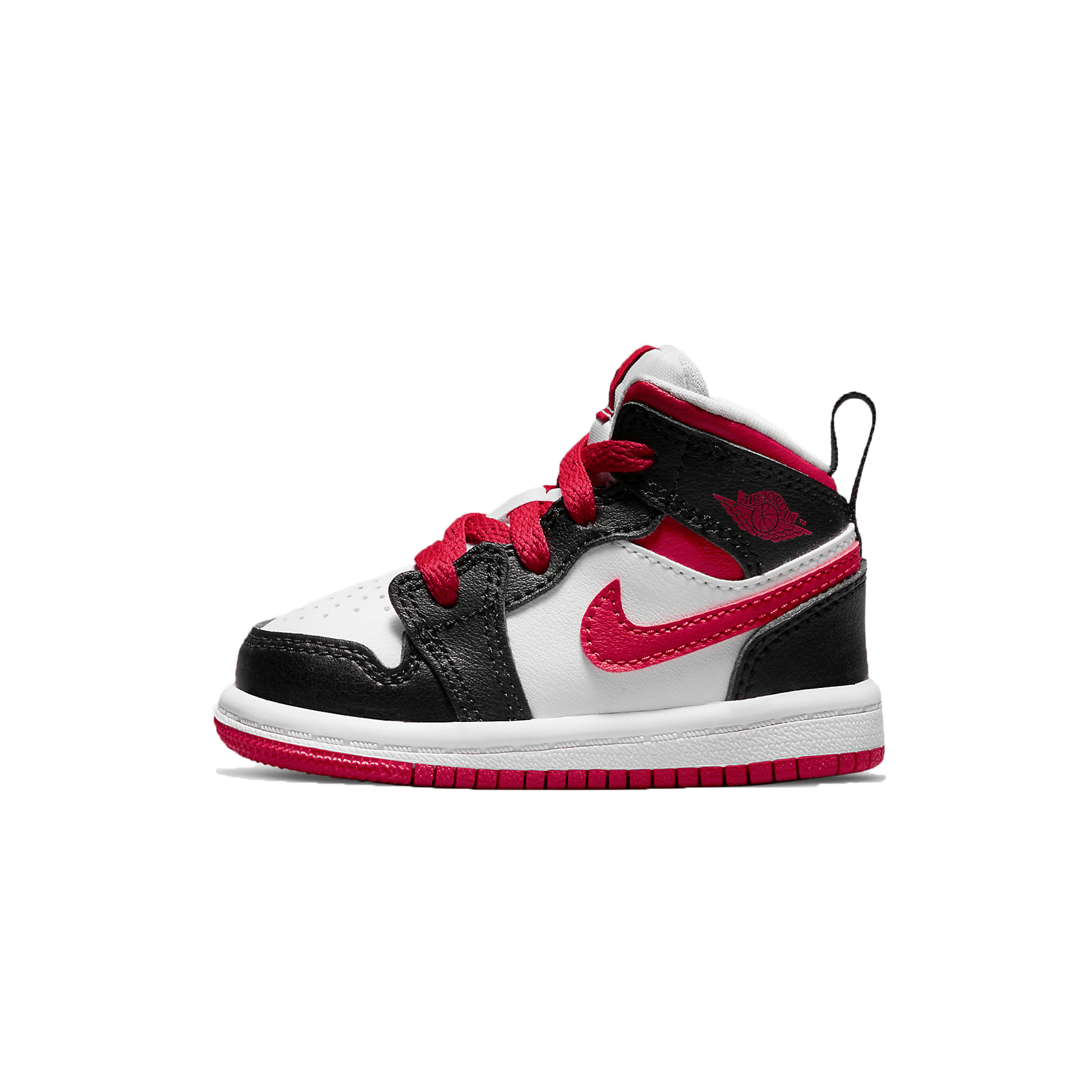 Air Jordan 1 Mid TD 'White Very Berry' — UK 0C | EU 15 | US 0C — Front View