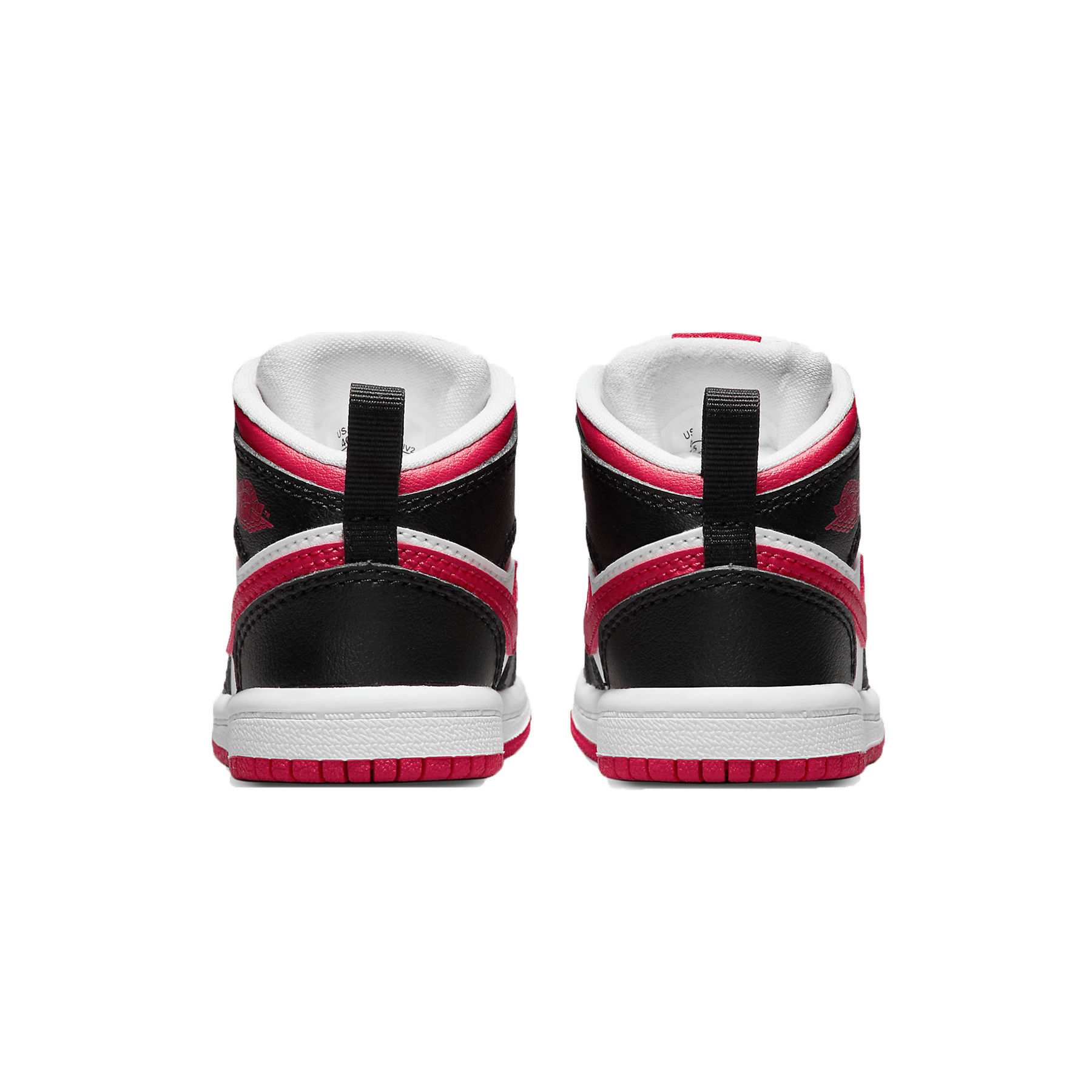 Air Jordan 1 Mid TD 'White Very Berry' — UK 0C | EU 15 | US 0C — Back View