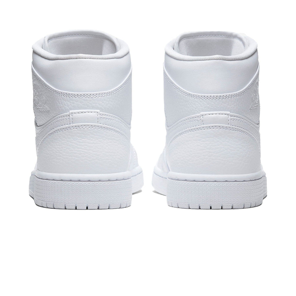 Air Jordan 1 Mid 'Triple White' — UK 3 | EU 35.5 | US 3.5 — Back View