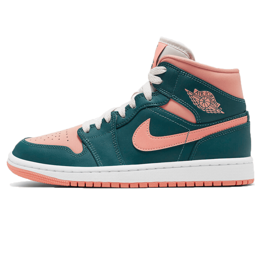 Air Jordan 1 Mid Wmns 'Dark Teal Green' — UK 2.5 | EU 35.5 | US 5 — Front View