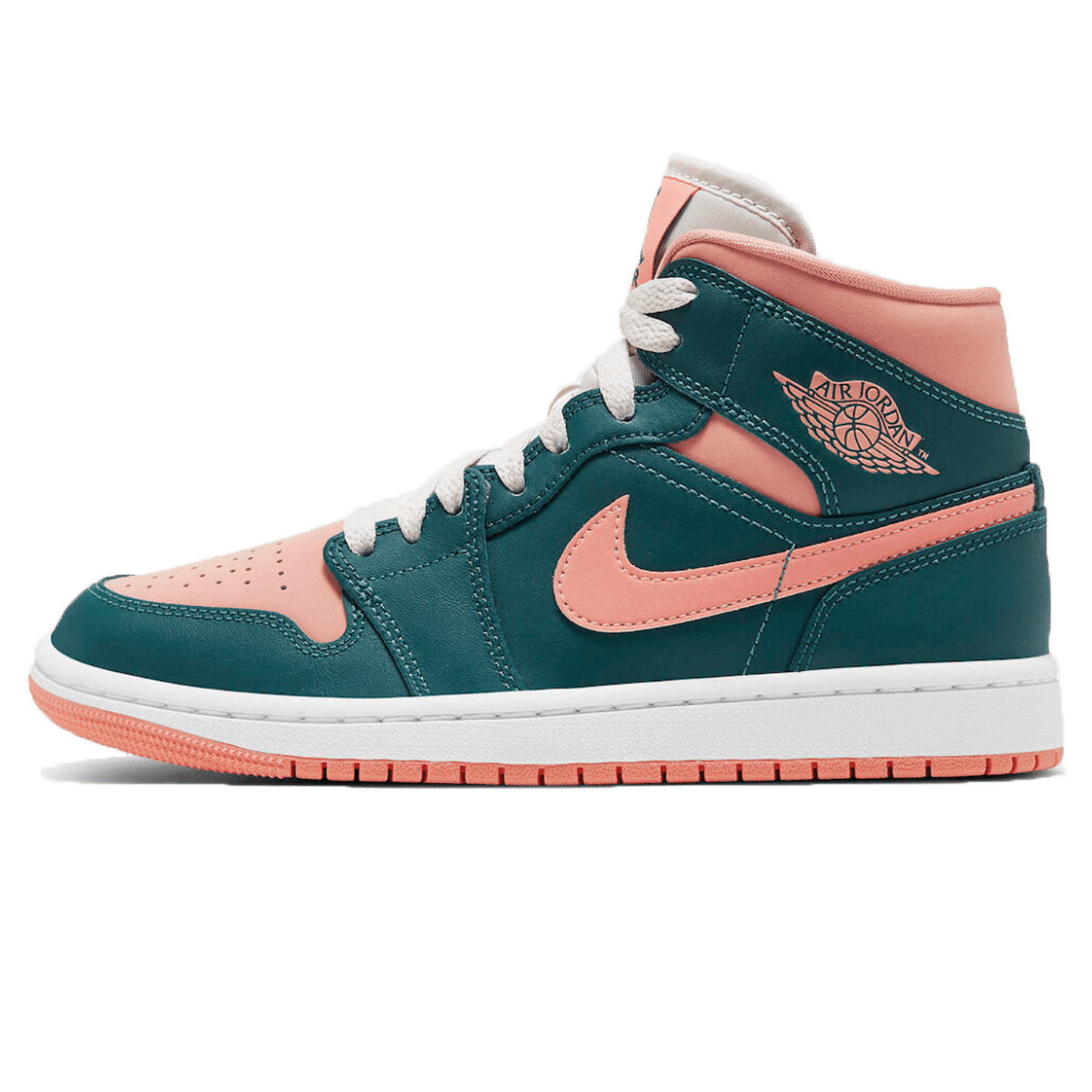 Air Jordan 1 Mid Wmns 'Dark Teal Green' — UK 2.5 | EU 35.5 | US 5 — Front View