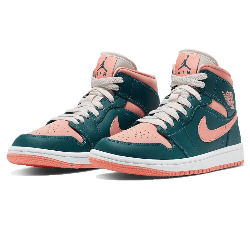 Air Jordan 1 Mid Wmns 'Dark Teal Green' — UK 2.5 | EU 35.5 | US 5 — Side View
