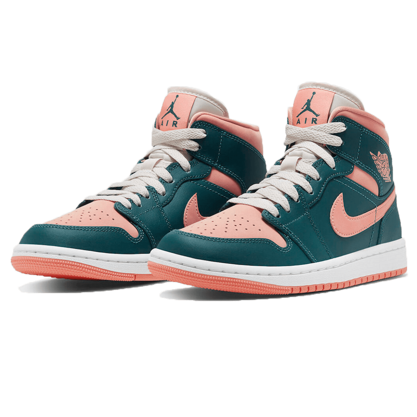 Air Jordan 1 Mid Wmns 'Dark Teal Green' — UK 2.5 | EU 35.5 | US 5 — Side View