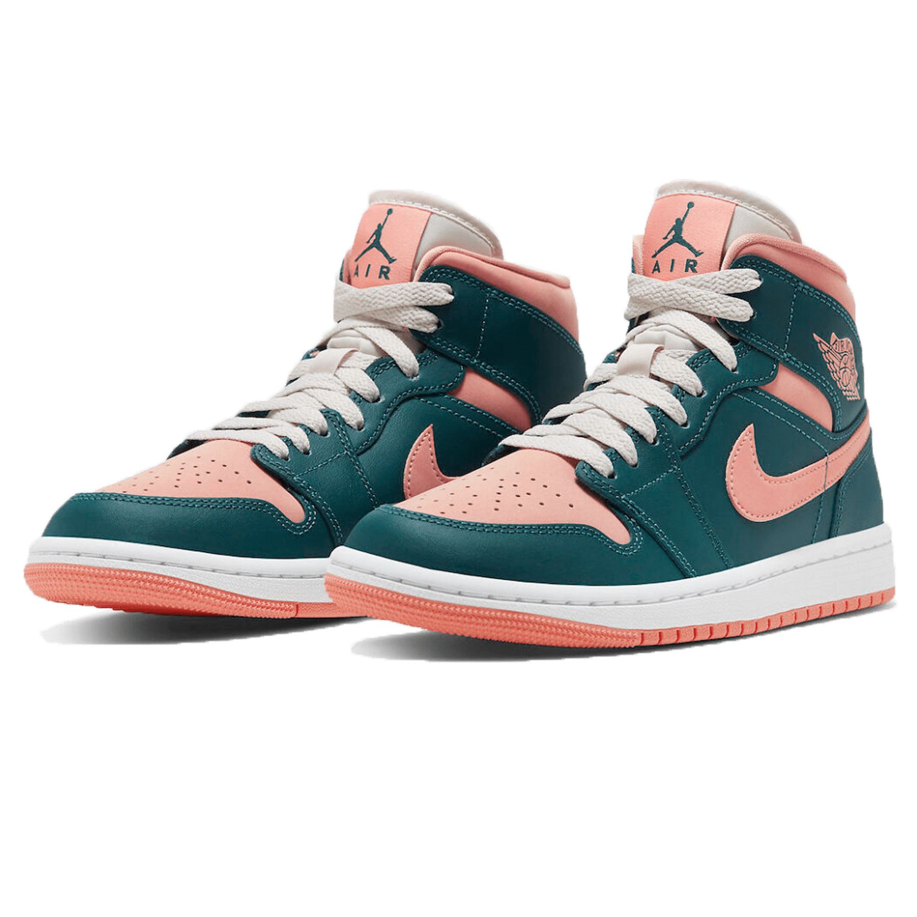 Air Jordan 1 Mid Wmns 'Dark Teal Green' — UK 2.5 | EU 35.5 | US 5 — Side View