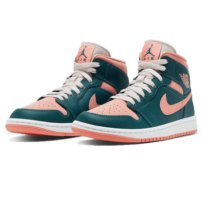 Air Jordan 1 Mid Wmns 'Dark Teal Green' — UK 2.5 | EU 35.5 | US 5 — Side View