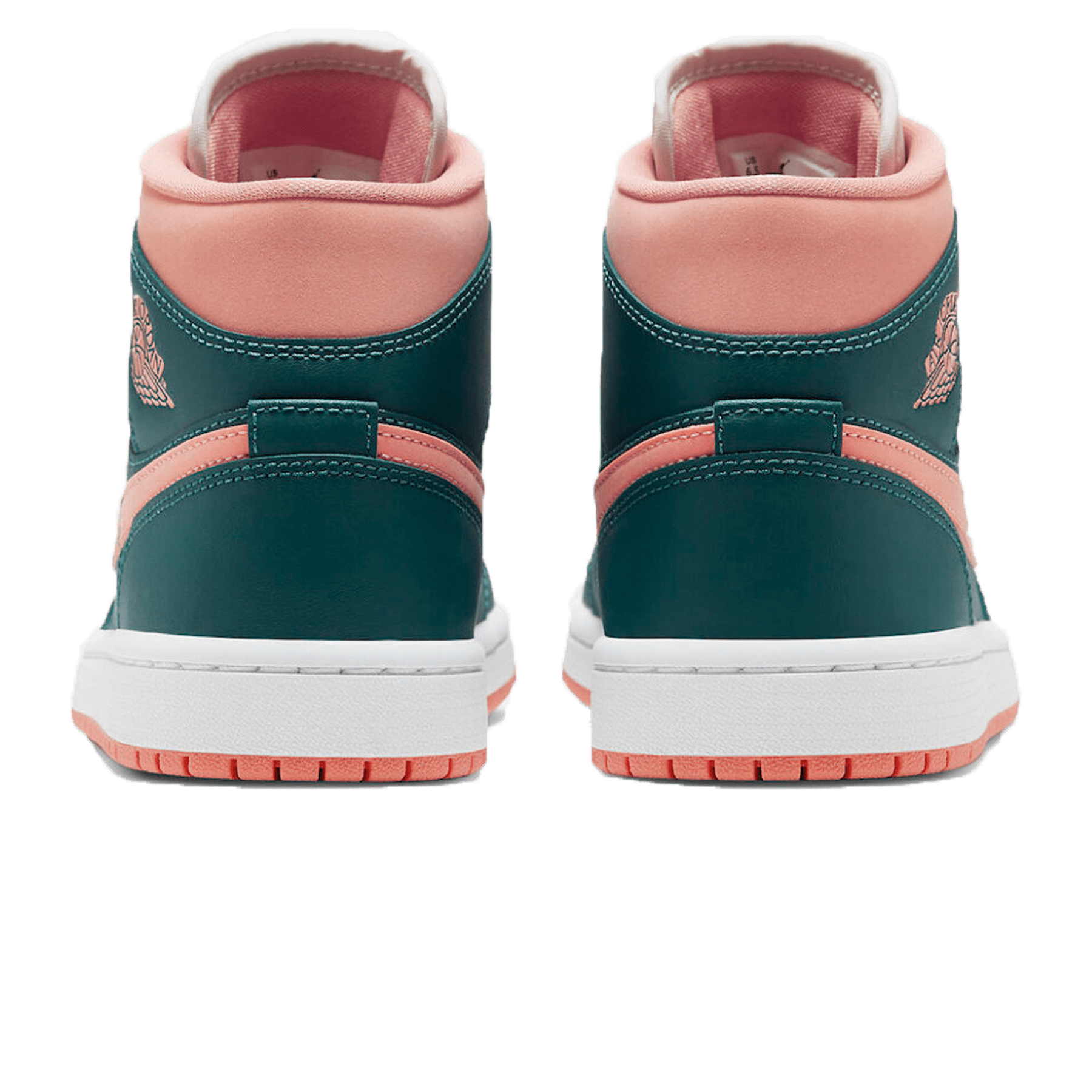 Air Jordan 1 Mid Wmns 'Dark Teal Green' — UK 2.5 | EU 35.5 | US 5 — Back View