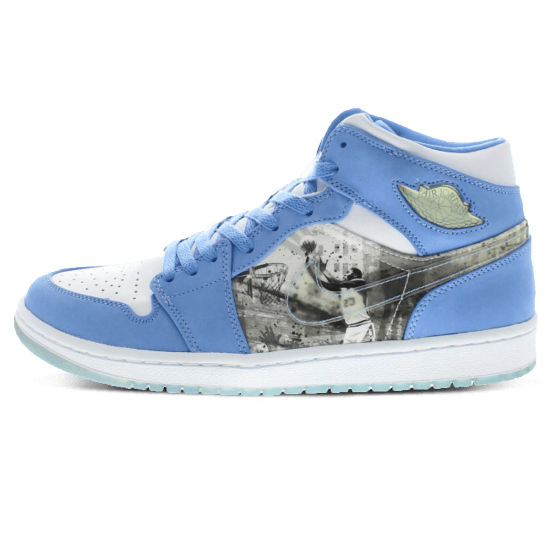 Air Jordan 1 Retro Alpha 'White University Blue' — UK 3 | EU 35.5 | US 3.5 — Front View