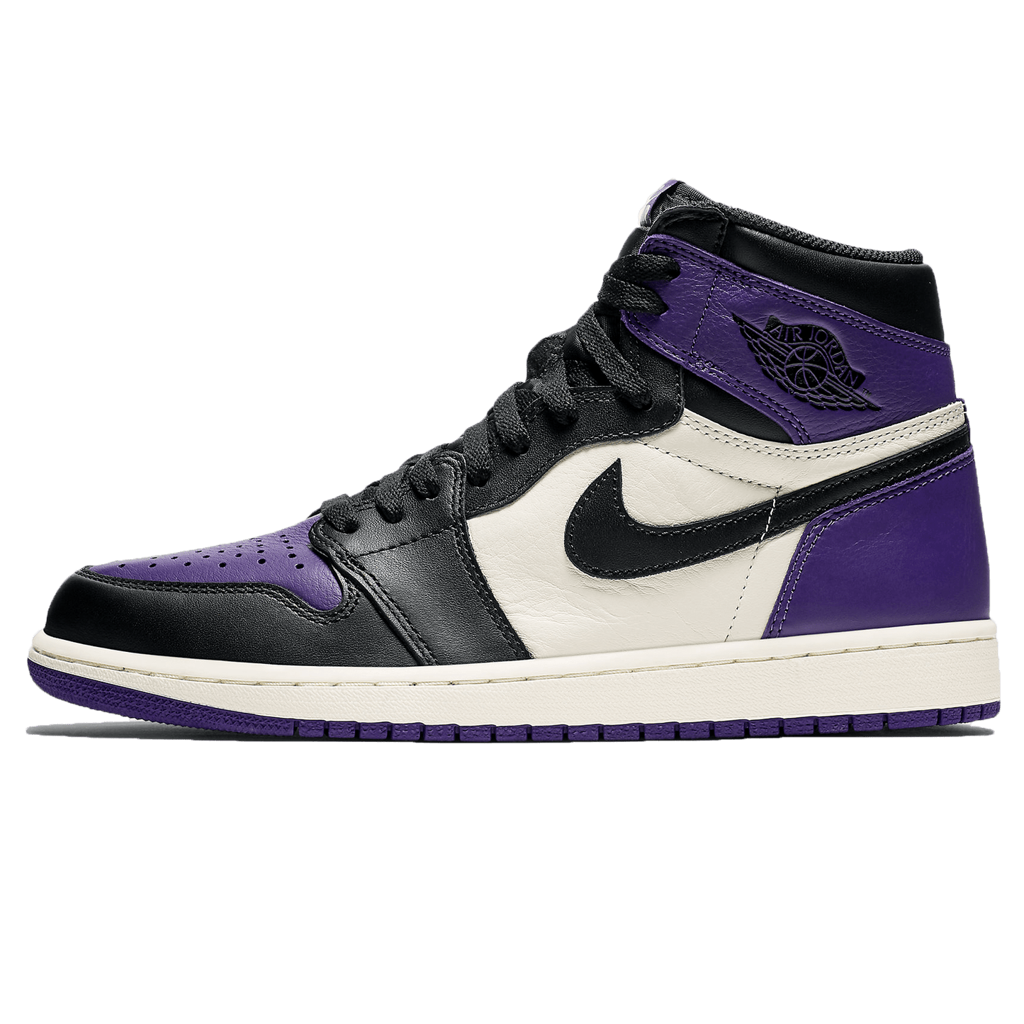 Air Jordan 1 Retro High OG 'Court Purple' — UK 3 | EU 35.5 | US 3.5 — Front View