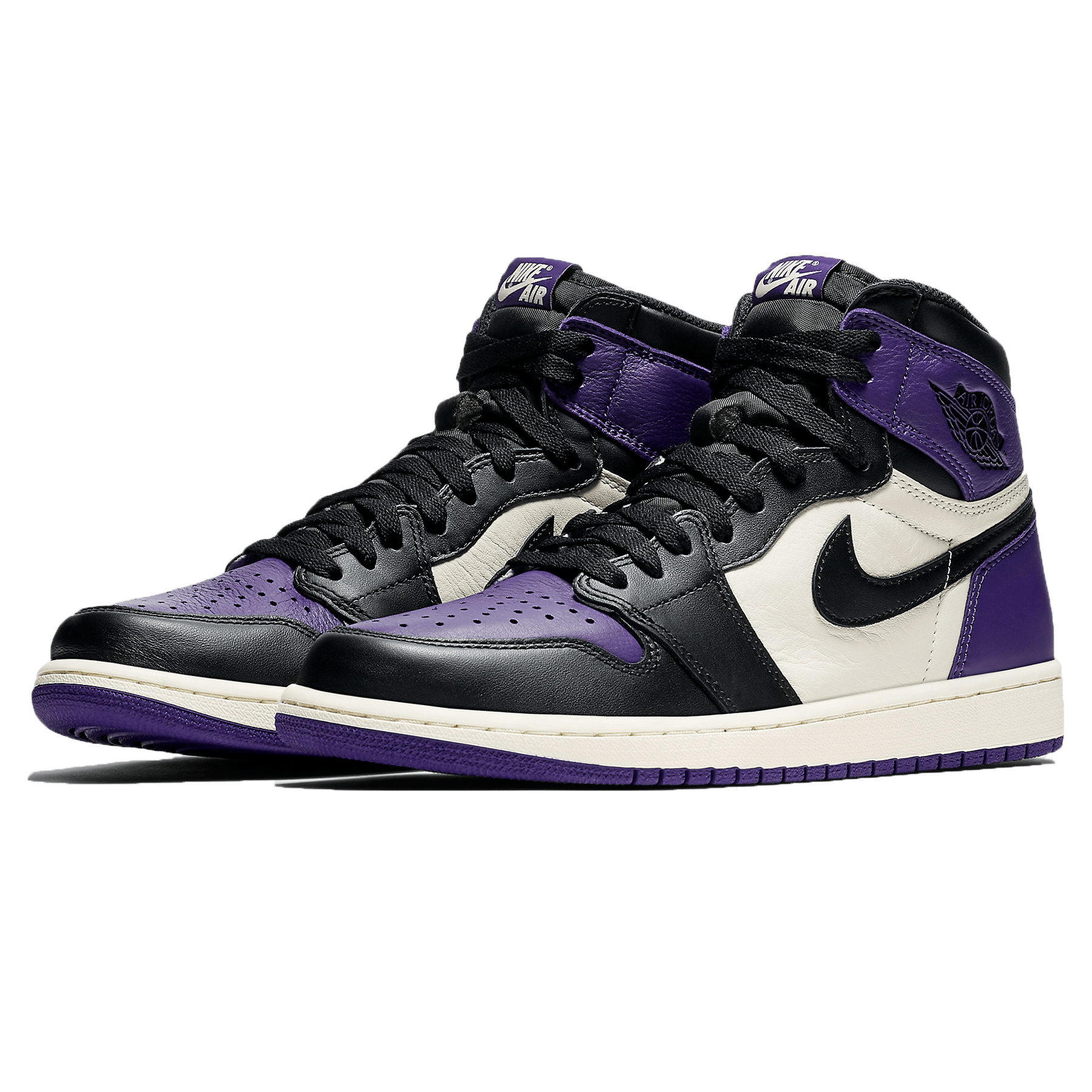 Air Jordan 1 Retro High OG 'Court Purple' — UK 3 | EU 35.5 | US 3.5 — Side View