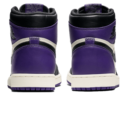 Air Jordan 1 Retro High OG 'Court Purple' — UK 3 | EU 35.5 | US 3.5 — Back View