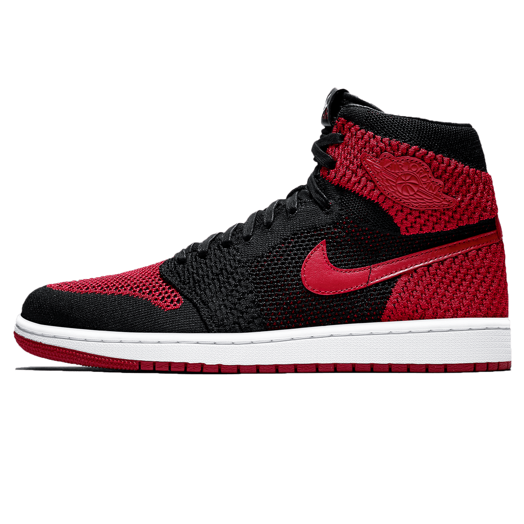 Air Jordan 1 Retro High OG Flyknit 'Bred' — UK 3 | EU 35.5 | US 3.5 — Front View