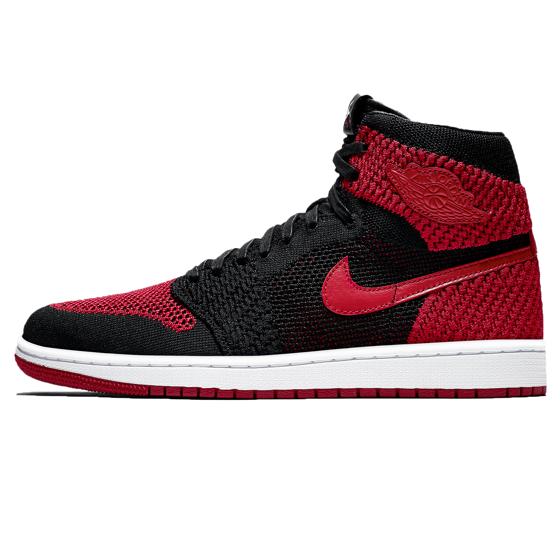 Air Jordan 1 Retro High OG Flyknit 'Bred' — UK 3 | EU 35.5 | US 3.5 — Front View
