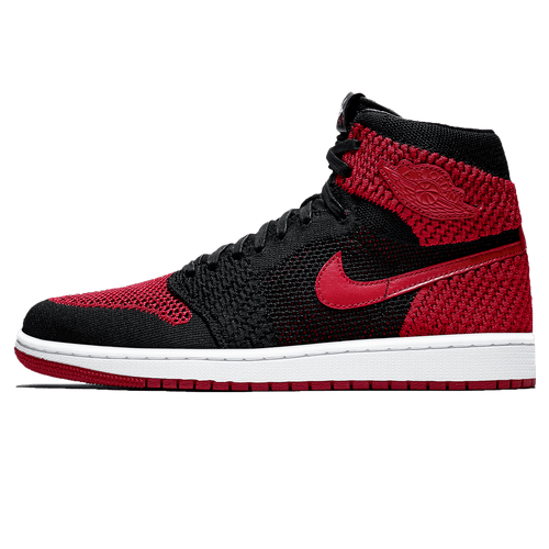 Air Jordan 1 Retro High OG Flyknit 'Bred' — UK 3 | EU 35.5 | US 3.5 — Front View