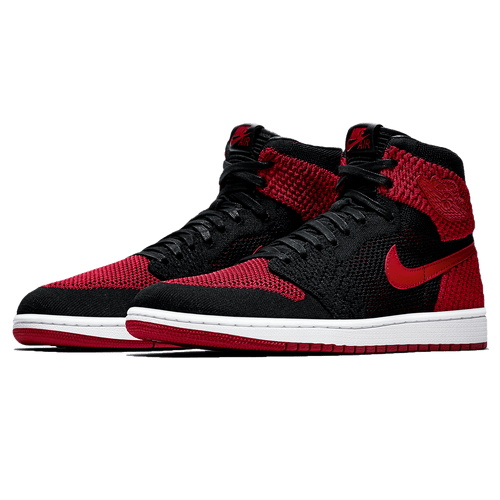 Air Jordan 1 Retro High OG Flyknit 'Bred' — UK 3 | EU 35.5 | US 3.5 — Side View