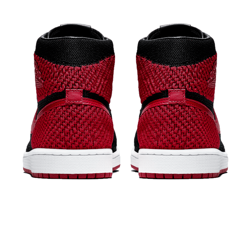 Air Jordan 1 Retro High OG Flyknit 'Bred' — UK 3 | EU 35.5 | US 3.5 — Back View