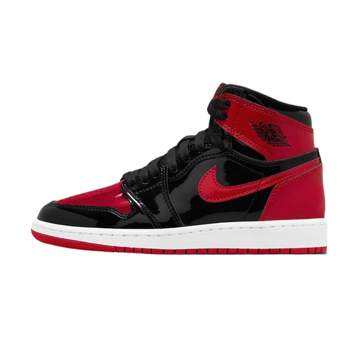 Air Jordan 1 Retro High OG GS 'Patent Bred' — UK 13.5 | EU 32 | US 1Y — Front View