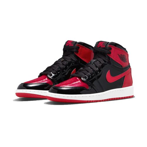 Air Jordan 1 Retro High OG GS 'Patent Bred' — UK 13.5 | EU 32 | US 1Y — Side View