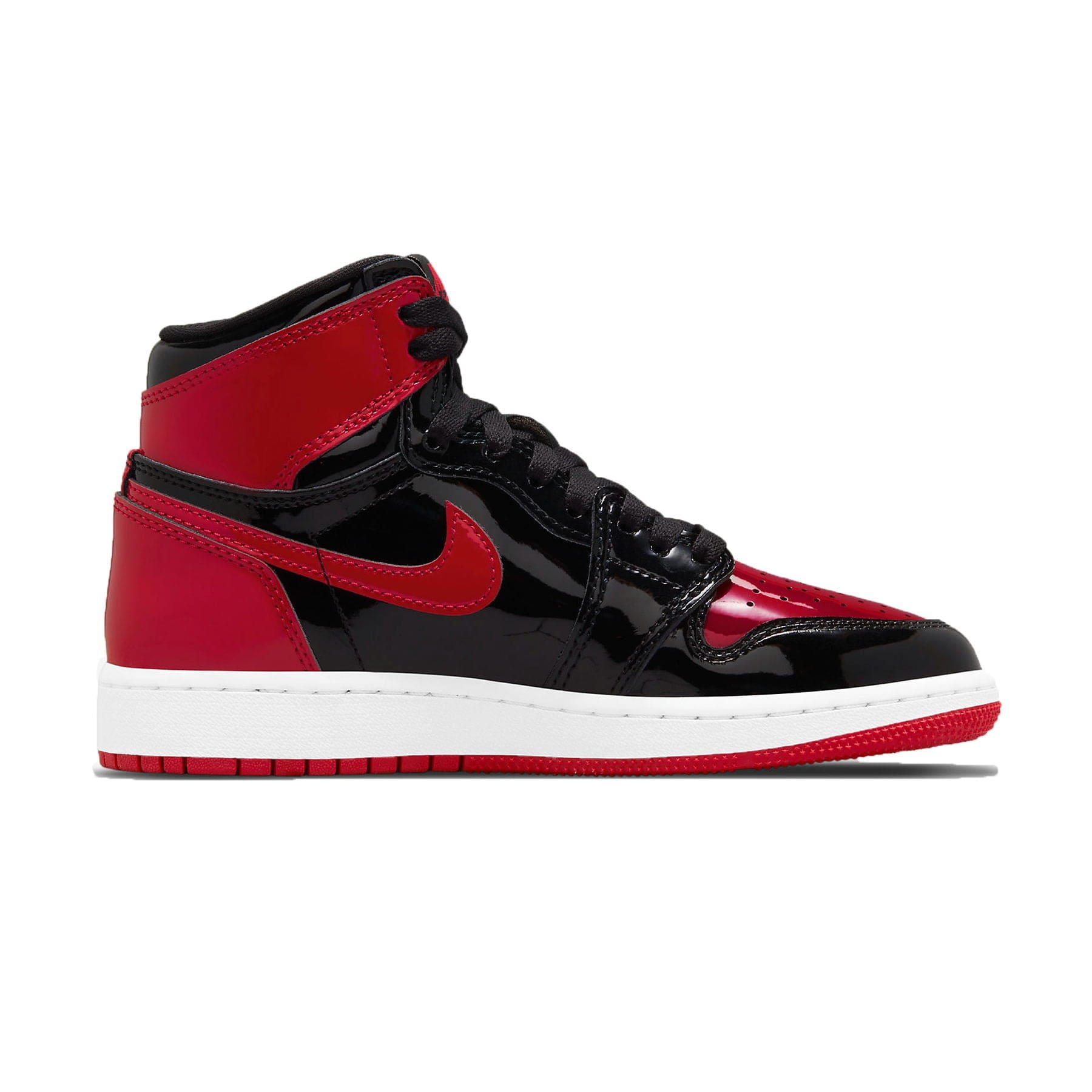 Air Jordan 1 Retro High OG GS 'Patent Bred' — UK 13.5 | EU 32 | US 1Y — Top View