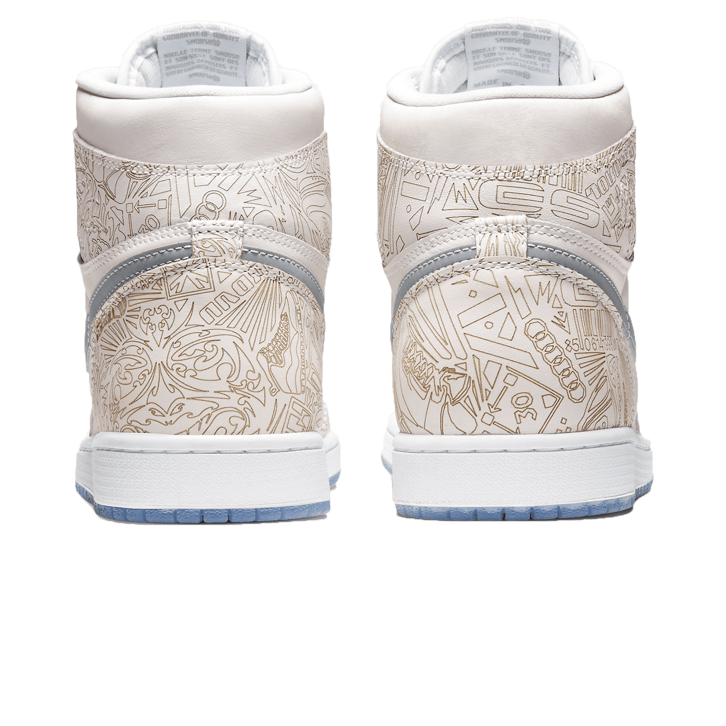 Air Jordan 1 Retro High OG 'Laser' — UK 3 | EU 35.5 | US 3.5 — Back View