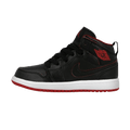 Air Jordan 1 Retro Mid GS 'Black Gym Red' — UK 13.5 | EU 32 | US 1Y — Front View