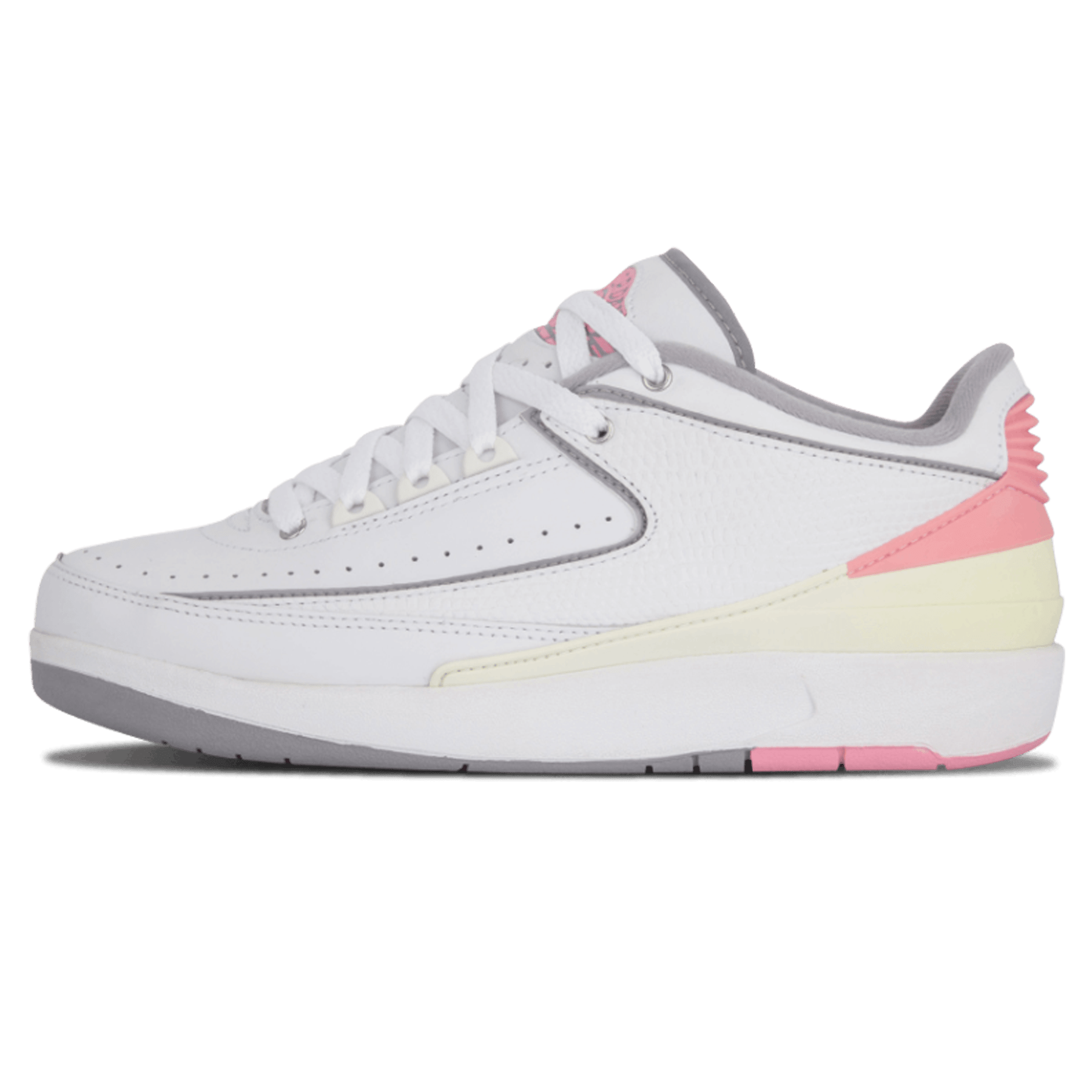 Air Jordan 2 Retro Low Wmns Light Steel Grey Pink — UK 2.5 | EU 35.5 | US 5 — Front View
