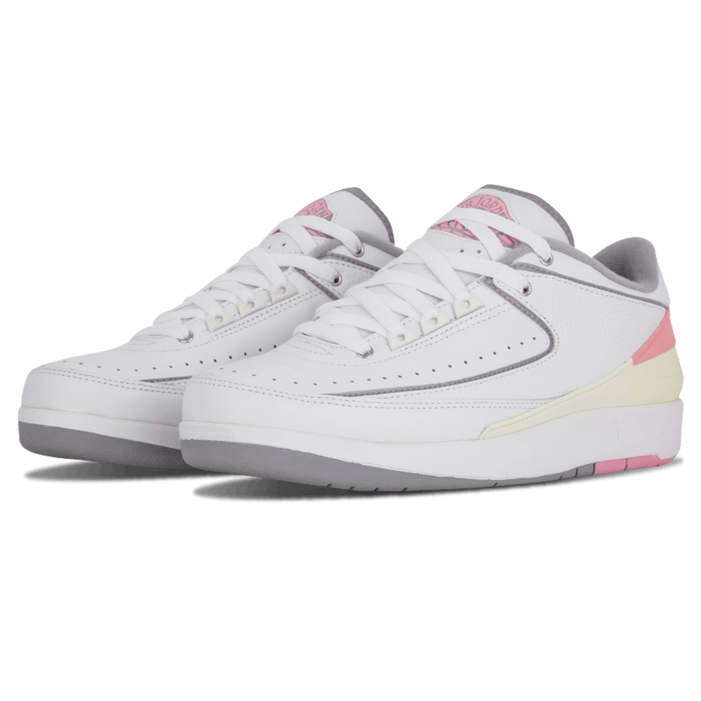 Air Jordan 2 Retro Low Wmns Light Steel Grey Pink — UK 2.5 | EU 35.5 | US 5 — Side View