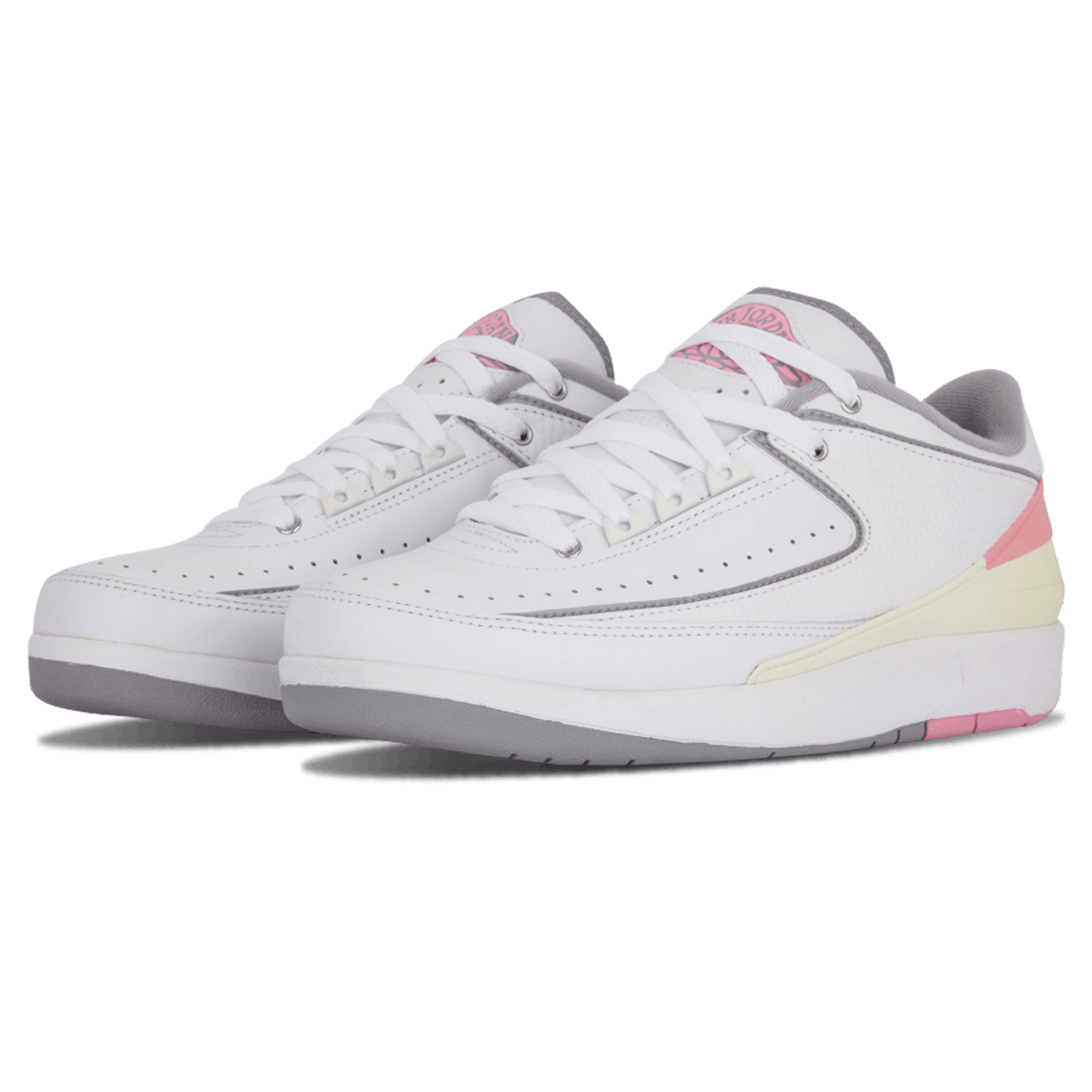 Air Jordan 2 Retro Low Wmns Light Steel Grey Pink — UK 2.5 | EU 35.5 | US 5 — Side View