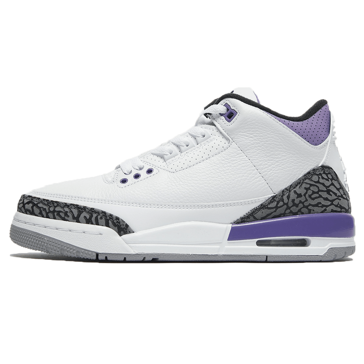 Air Jordan 3 Retro 'Dark Iris' — UK 3 | EU 35.5 | US 3.5 — Front View