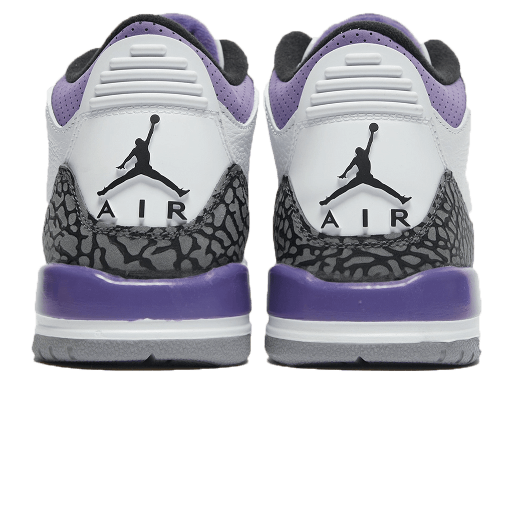Air Jordan 3 Retro 'Dark Iris' — UK 3 | EU 35.5 | US 3.5 — Back View